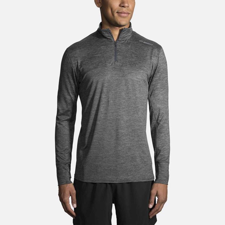 Brooks DASH HALF ZIP Running Jackets Mens Online - Grey (WFD892476)